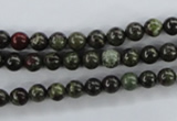 CDB250 15.5 inches 6mm round natural dragon blood jasper beads