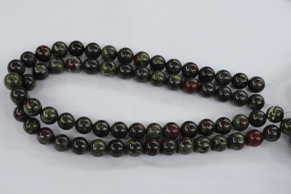 CDB253 15.5 inches 12mm round natural dragon blood jasper beads