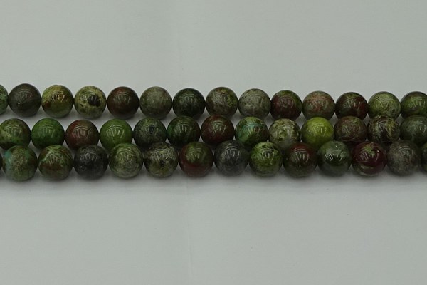 CDB305 15.5 inches 14mm round dragon blood jasper beads wholesale