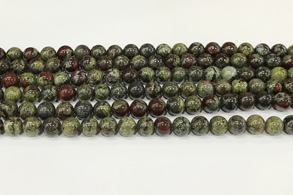 CDB342 15.5 inches 8mm round dragon blood jasper beads wholesale