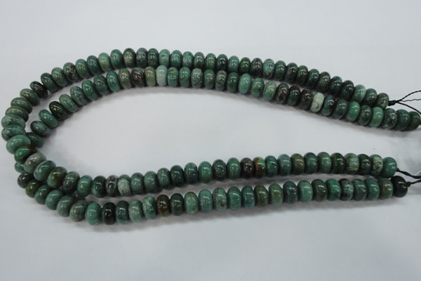 CDB39 15.5 inches 6*10mm rondelle new dragon blood jasper beads