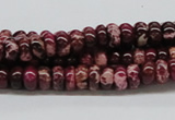 CDE06 15.5 inches 4*8mm rondelle dyed sea sediment jasper beads