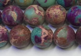 CDE1036 15.5 inches 6mm round matte sea sediment jasper beads