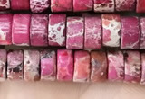 CDE1232 15.5 inches 3*6mm heishi sea sediment jasper beads