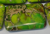 CDE130 15.5 inches 30*45mm rectangle dyed sea sediment jasper beads