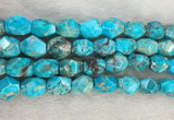 CDE1361 15.5 inches 15*20mm faceted nuggets sediment jasper beads