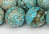 CDE1372 15.5 inches 16mm round sea sediment jasper beads wholesale