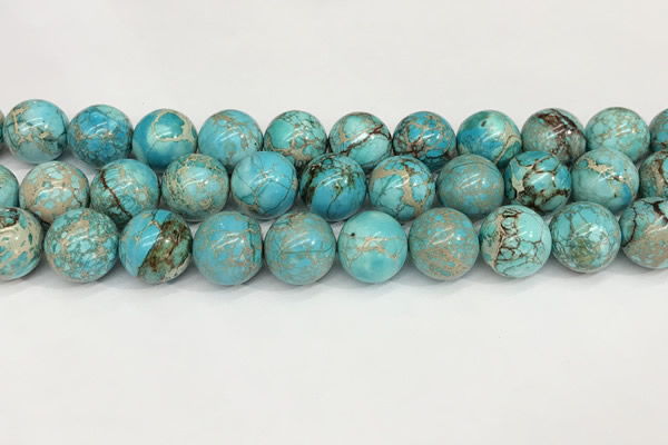 CDE1372 15.5 inches 16mm round sea sediment jasper beads wholesale