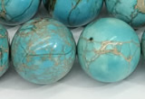 CDE1373 15.5 inches 18mm round sea sediment jasper beads wholesale