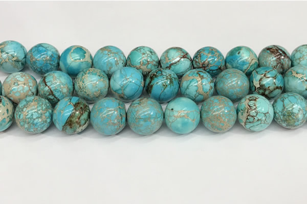 CDE1374 15.5 inches 20mm round sea sediment jasper beads wholesale