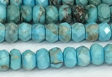 CDE1395 15.5 inches 2.5*4mm faceted rondelle sea sediment jasper beads