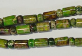 CDE142 3*6mm rondelle & 6*9mm tube dyed sea sediment jasper beads