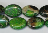 CDE183 15.5 inches 15*20mm oval dyed sea sediment jasper beads