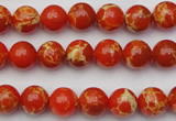 CDE2001 15.5 inches 6mm round dyed sea sediment jasper beads