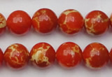 CDE2004 15.5 inches 12mm round dyed sea sediment jasper beads