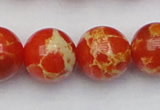 CDE2010 15.5 inches 24mm round dyed sea sediment jasper beads