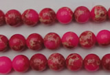 CDE2011 15.5 inches 4mm round dyed sea sediment jasper beads