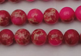 CDE2013 15.5 inches 8mm round dyed sea sediment jasper beads