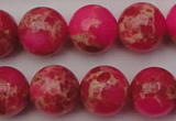 CDE2016 15.5 inches 14mm round dyed sea sediment jasper beads