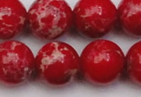 CDE2029 15.5 inches 18mm round dyed sea sediment jasper beads