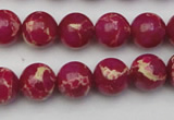 CDE2035 15.5 inches 8mm round dyed sea sediment jasper beads