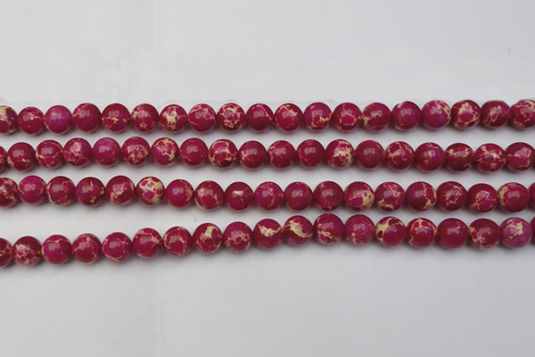 CDE2035 15.5 inches 8mm round dyed sea sediment jasper beads