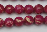 CDE2036 15.5 inches 10mm round dyed sea sediment jasper beads