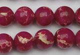 CDE2038 15.5 inches 14mm round dyed sea sediment jasper beads