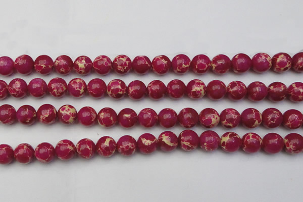 CDE2038 15.5 inches 14mm round dyed sea sediment jasper beads