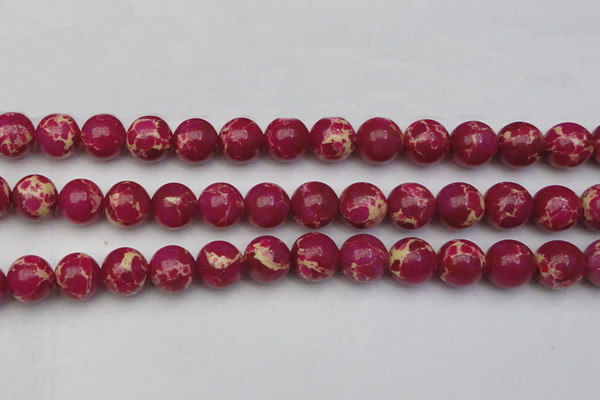 CDE2039 15.5 inches 16mm round dyed sea sediment jasper beads