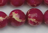 CDE2042 15.5 inches 22mm round dyed sea sediment jasper beads