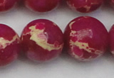 CDE2043 15.5 inches 24mm round dyed sea sediment jasper beads