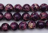 CDE2044 15.5 inches 4mm round dyed sea sediment jasper beads