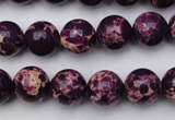 CDE2047 15.5 inches 10mm round dyed sea sediment jasper beads