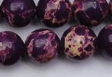 CDE2051 15.5 inches 18mm round dyed sea sediment jasper beads