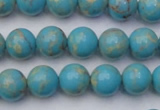 CDE2057 15.5 inches 8mm round dyed sea sediment jasper beads