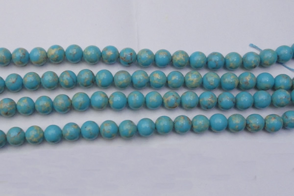 CDE2060 15.5 inches 14mm round dyed sea sediment jasper beads