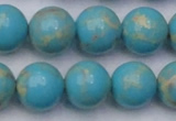 CDE2061 15.5 inches 16mm round dyed sea sediment jasper beads