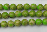 CDE2066 15.5 inches 4mm round dyed sea sediment jasper beads