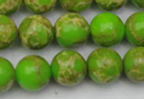 CDE2071 15.5 inches 14mm round dyed sea sediment jasper beads