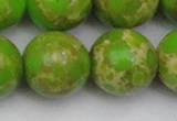 CDE2075 15.5 inches 22mm round dyed sea sediment jasper beads