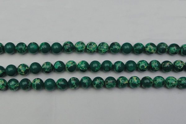 CDE2080 15.5 inches 10mm round dyed sea sediment jasper beads