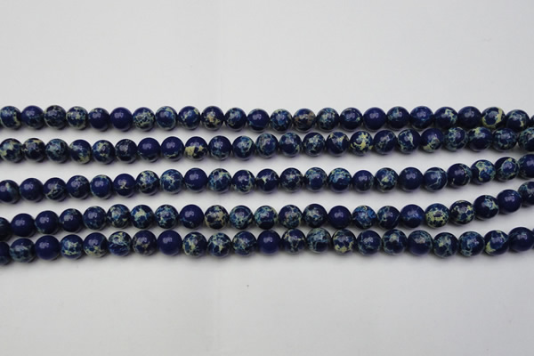 CDE2089 15.5 inches 6mm round dyed sea sediment jasper beads