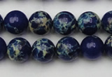 CDE2091 15.5 inches 10mm round dyed sea sediment jasper beads