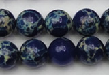 CDE2093 15.5 inches 14mm round dyed sea sediment jasper beads