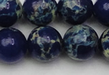 CDE2094 15.5 inches 16mm round dyed sea sediment jasper beads