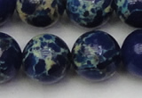 CDE2095 15.5 inches 18mm round dyed sea sediment jasper beads