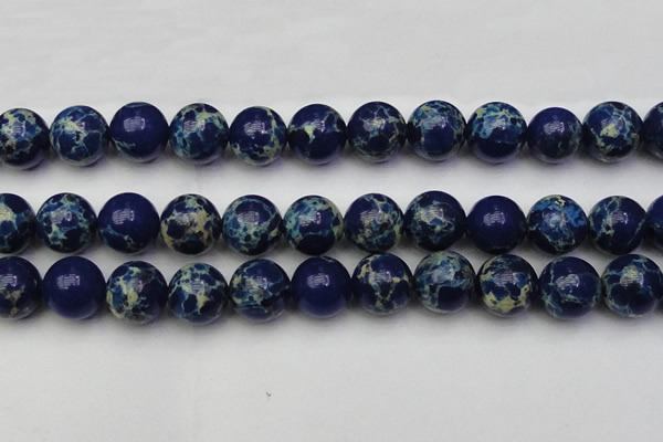 CDE2095 15.5 inches 18mm round dyed sea sediment jasper beads