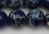 CDE2097 15.5 inches 22mm round dyed sea sediment jasper beads