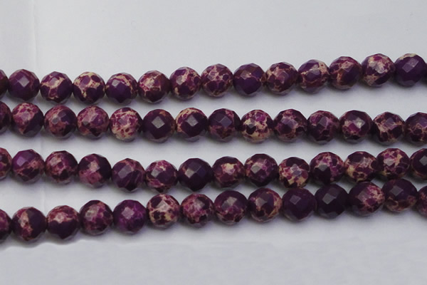 CDE2148 15.5 inches 22mm faceted round dyed sea sediment jasper beads